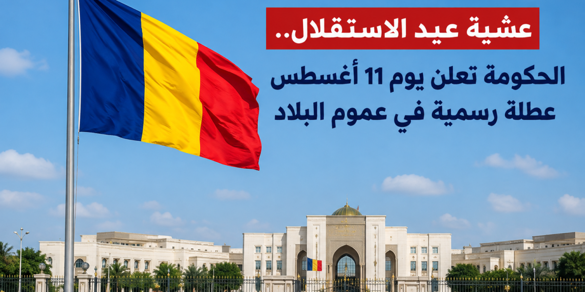 عشية عيد الاستقلال.. الحكومة تعلن يوم 11 أغسطس عطلة رسمية في عموم البلاد